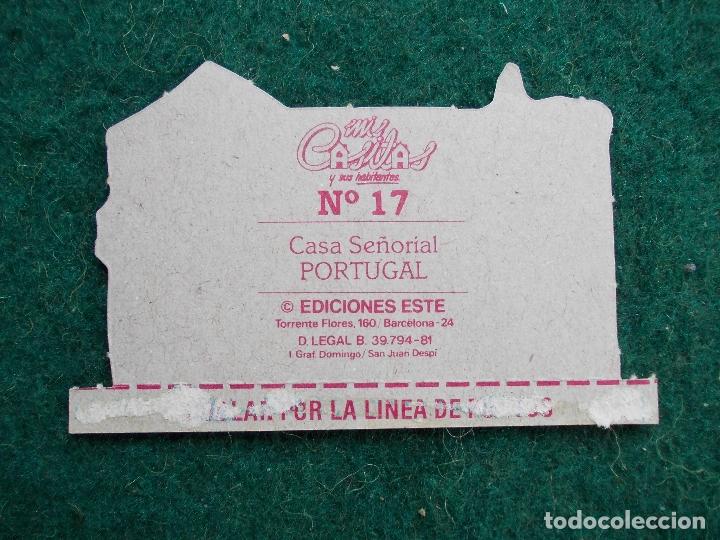 Sammeln alte gestanzte Sammelbilder: MIS CASITAS Y SUS HABITANTES EDICIONES ESTE N&ordm; 17 CASA SE&Ntilde;ORIAL DE PORTUGAL