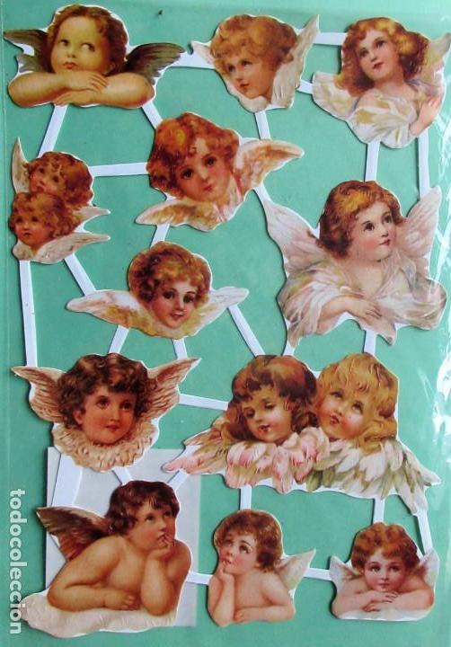 Colecionismo Cromos recortados antigos: Antigua lamina de cromos de picar troquelados
