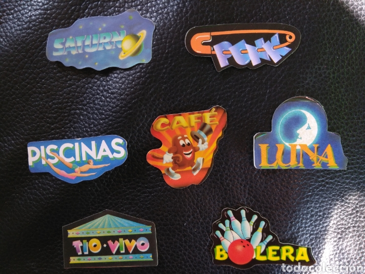 Collezionismo Figurine ritagliate antiche: JOYA! Segunda colecci&oacute;n a&ntilde;os 80s Bollycao lote 7 cromos adhesivos troquelados Panrico