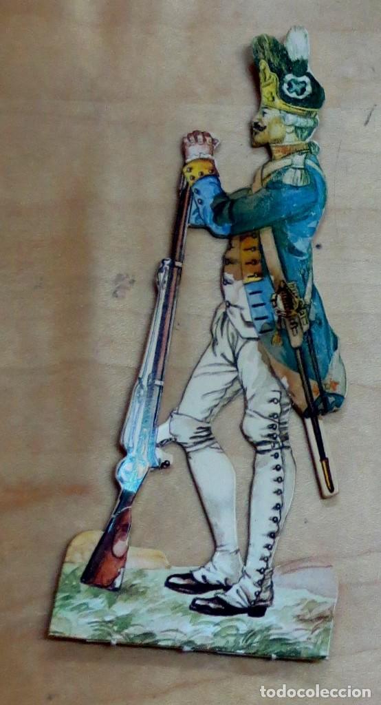 Sammeln alte gestanzte Sammelbilder: CROMO TROQUELADO REGIMIENTO REAL DEUX-PONTS DE INFANTER&Iacute;A OFICIAL GRANADEROS 1757 SERIE A-3 FRANCIA