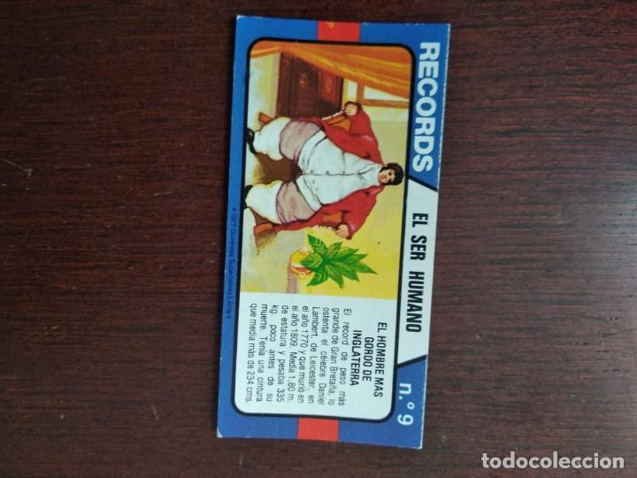 Coleccionismo cromos troquelados antiguos: FICHA CROMO BIMBO RECORDS 9 - Foto 1