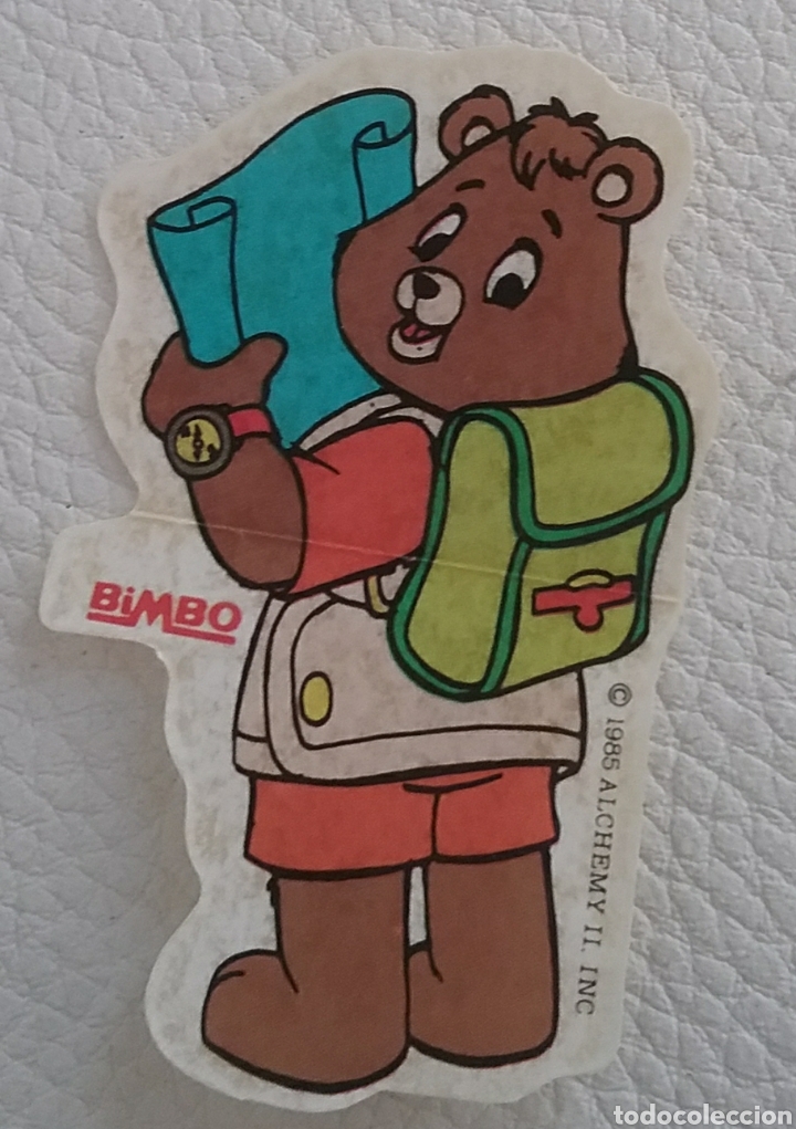 Coleccionismo cromos troquelados antiguos: CROMO oso troquelado colecci&oacute;n TEDDY RUXPIN de BIMBO 1985
