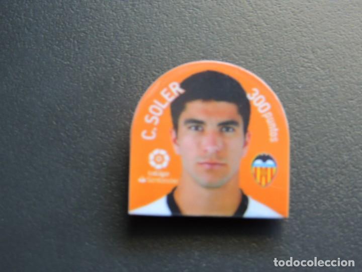 Coleccionismo cromos troquelados antiguos: GREFUCHAPA F&Uacute;TBOL - CARLOS SOLER - VALENCIA F.C. - LA LIGA SANTANDER 2018 2019