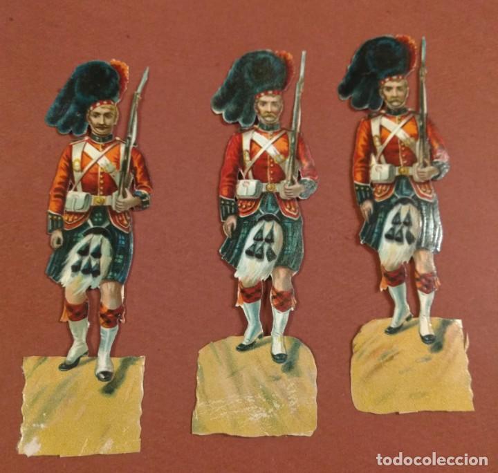 Sammeln alte gestanzte Sammelbilder: Cromos troquelados antiguos, Sin publicidad. Soldados escoceses.