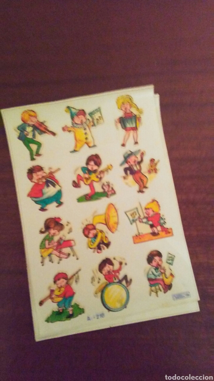 Coleccionismo Cromos troquelados antiguos: Lamina de calcomanias a&ntilde;os 60