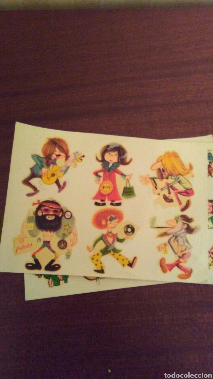 Coleccionismo Cromos troquelados antiguos: Lamina de calcomanias a&ntilde;os 60