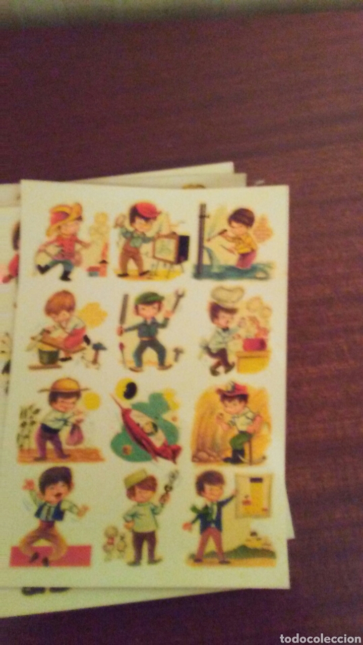 Coleccionismo Cromos troquelados antiguos: Lamina de calcomanias a&ntilde;os 60