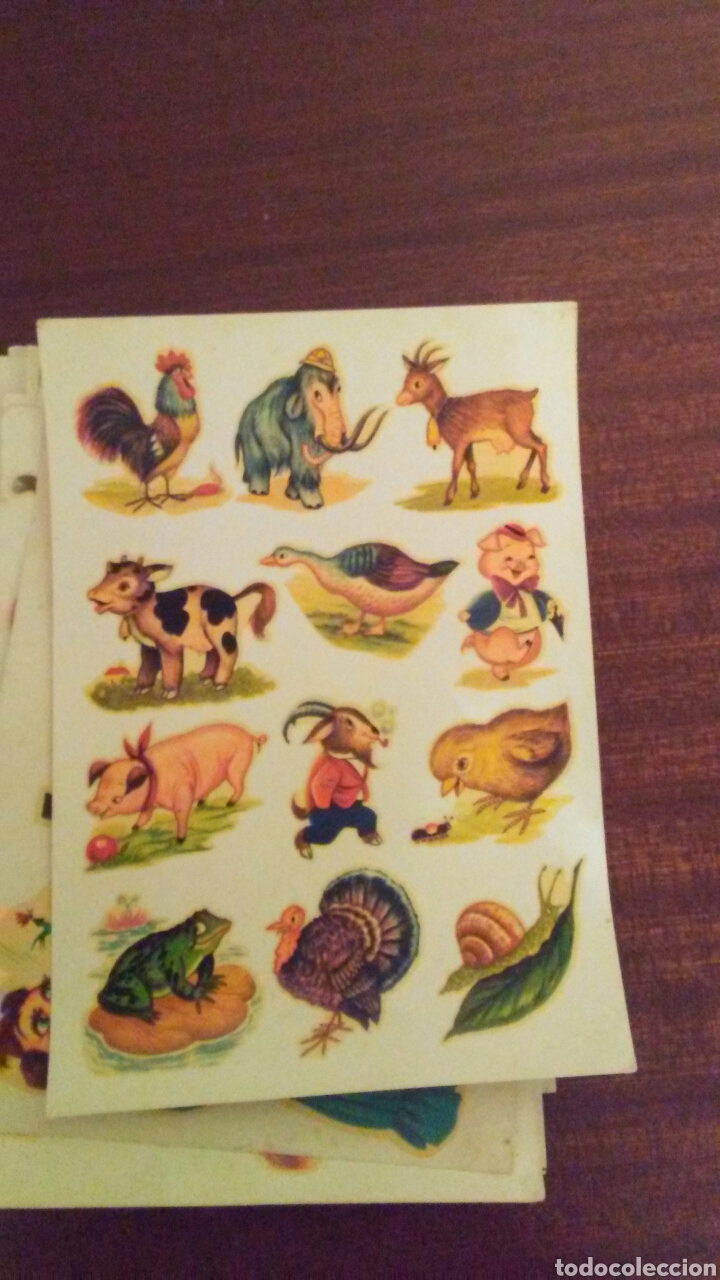 Coleccionismo Cromos troquelados antiguos: Lamina de calcomanias a&ntilde;os 60