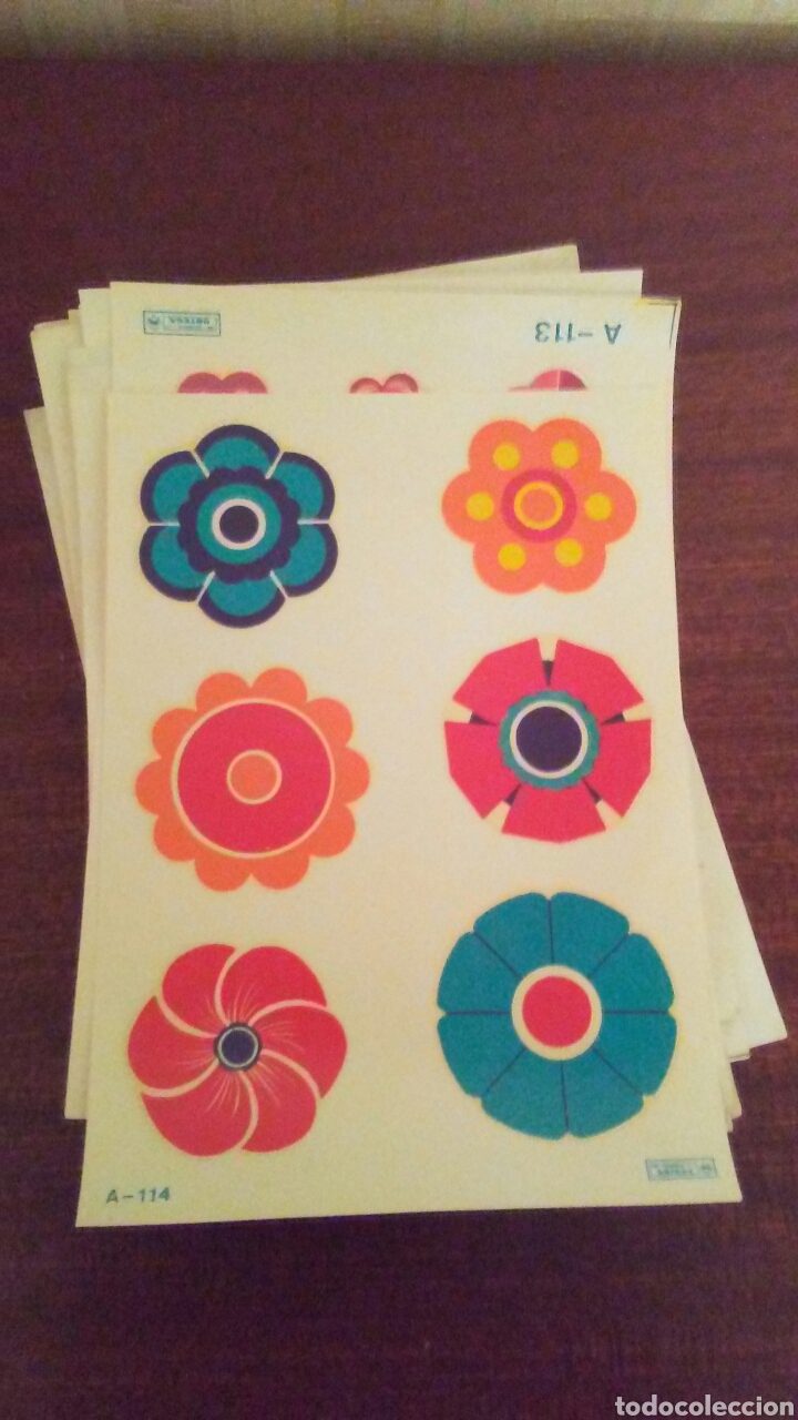 Coleccionismo Cromos troquelados antiguos: Lamina calcomanias dise&ntilde;o flores Nancy