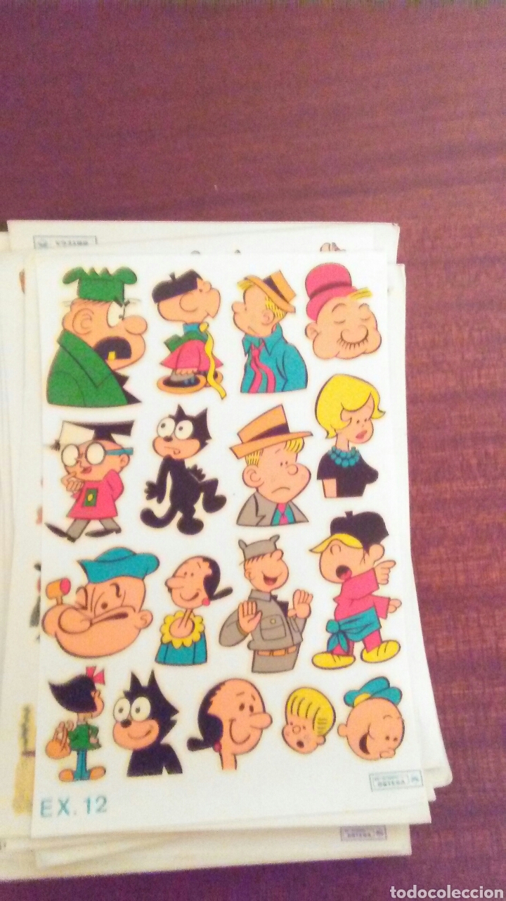Coleccionismo Cromos troquelados antiguos: Lamina calcomanias a&ntilde;os 60