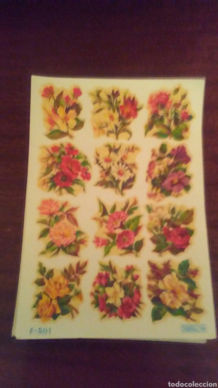 Coleccionismo Cromos troquelados antiguos: Hoja calcomanias de los a&ntilde;os 60.