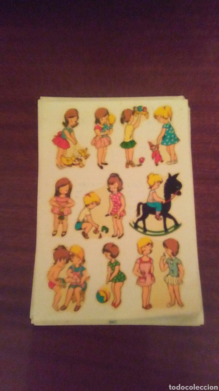 Coleccionismo Cromos troquelados antiguos: Hoja de calcomanias a&ntilde;os 60