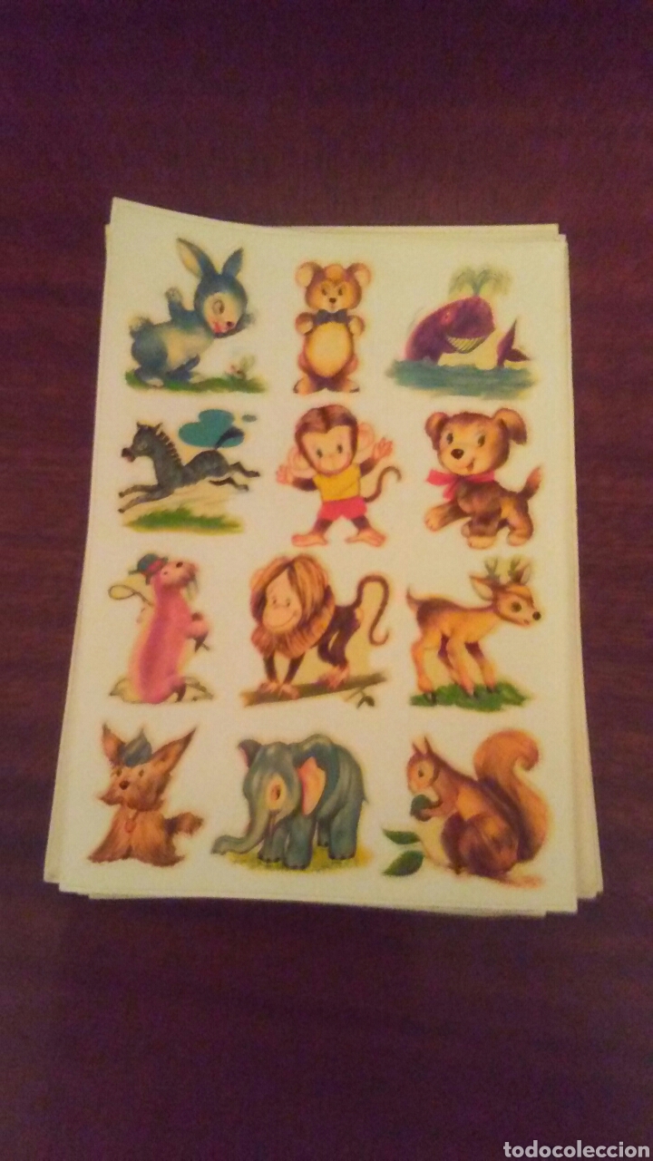 Coleccionismo Cromos troquelados antiguos: Hoja calcomanias a&ntilde;os 60