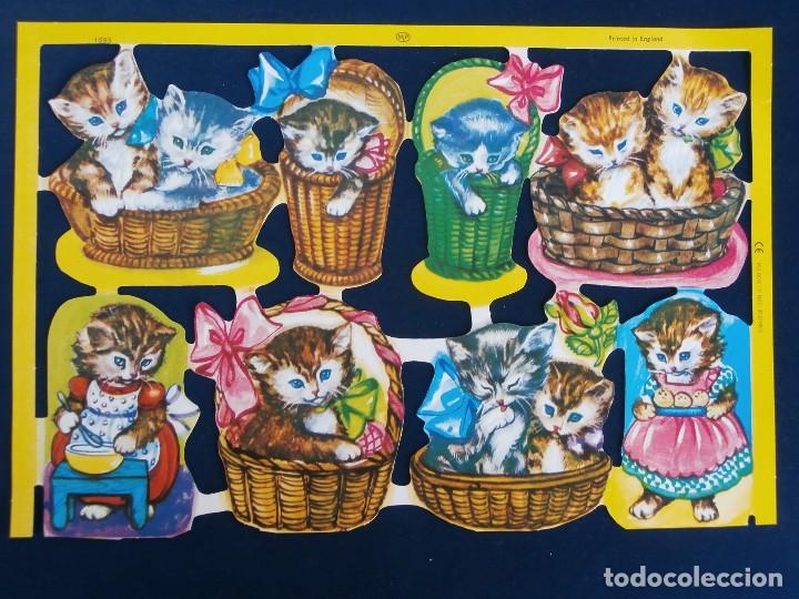 Coleccionismo Cromos troquelados antiguos: LAMINA CROMOS TROQUELADOS MLP- 1593. RELIEVE BRILLO