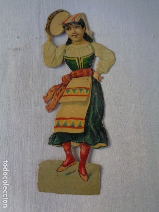 Sammeln alte gestanzte Sammelbilder: CROMO TROQUELADO SIGLO XIX - BAILARINA