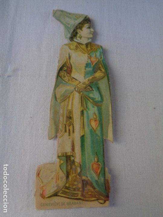 Sammeln alte gestanzte Sammelbilder: CROMO TROQUELADO SIGLO XIX - GENEVIEVE BRABANT
