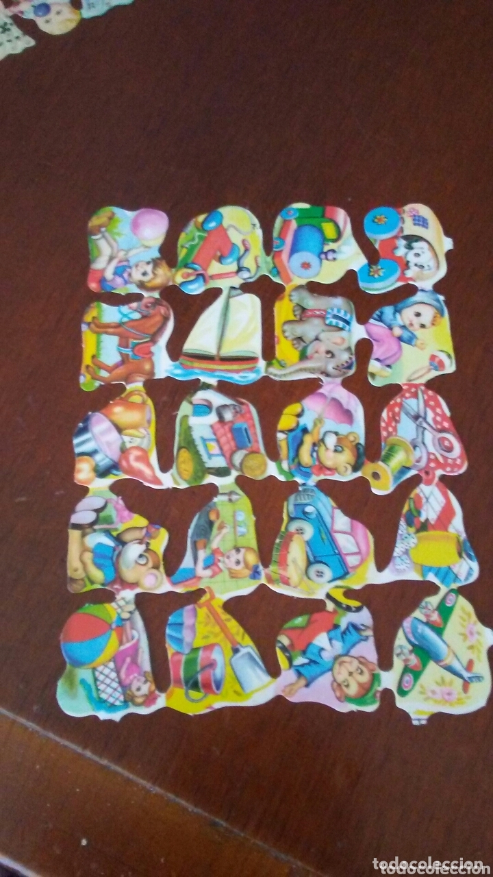 Coleccionismo cromos troquelados antiguos: Hoja de cromos troquelados