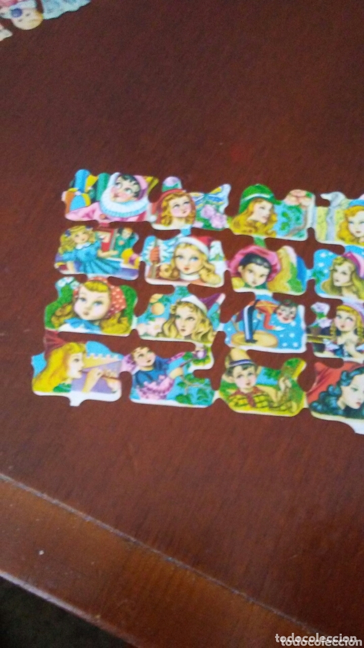 Coleccionismo cromos troquelados antiguos: Hoja de cromos troquelados - Foto 1