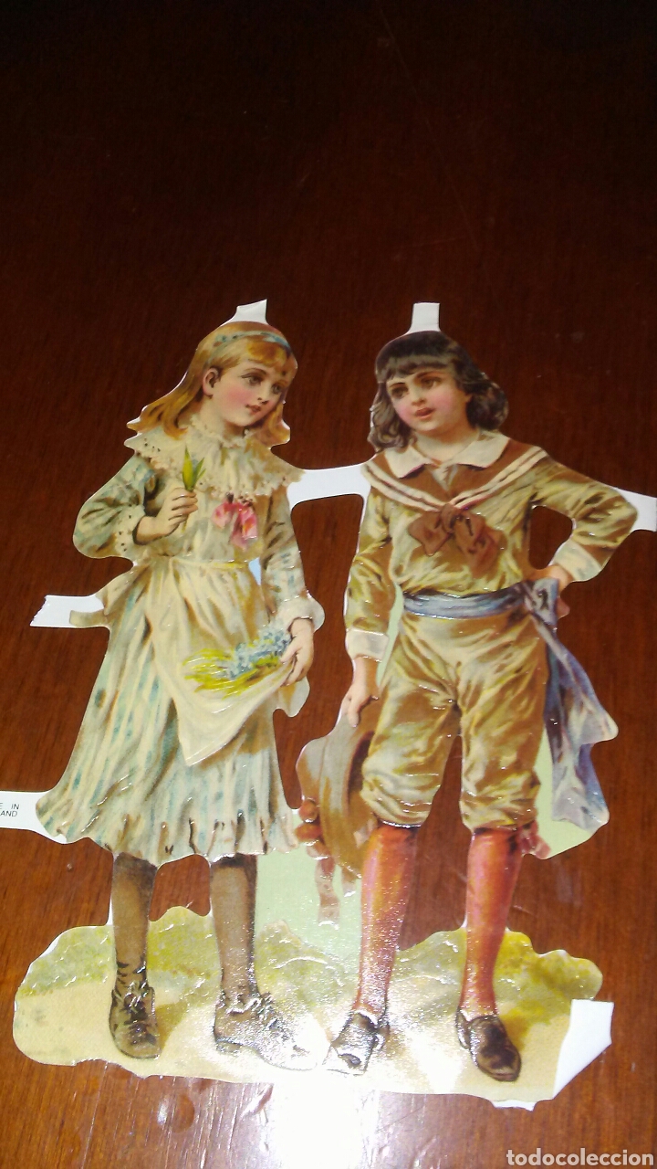 Coleccionismo cromos troquelados antiguos: Gran cromo troquelado relieve y brillo mide sobre 20 cent