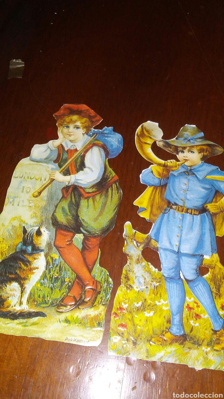 Coleccionismo cromos troquelados antiguos: Cromos de gran tama&ntilde;o con brillo y relieve ,miden sobre 19cent
