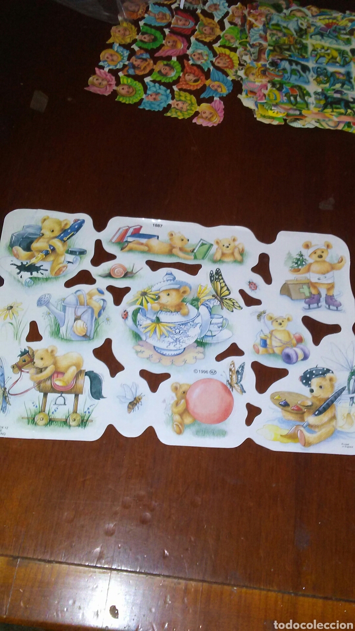 Coleccionismo cromos troquelados antiguos: Lamina grande de cromos - Foto 1
