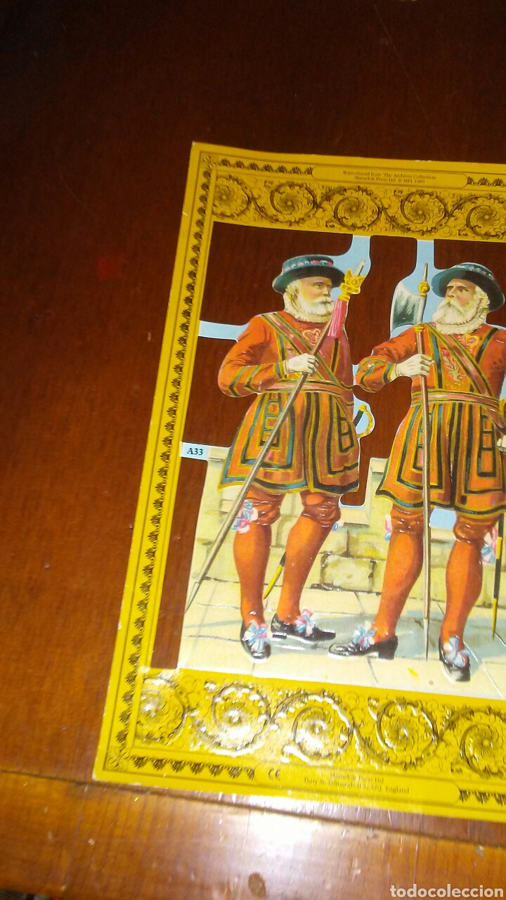 Coleccionismo cromos troquelados antiguos: Lamina grande de cromos