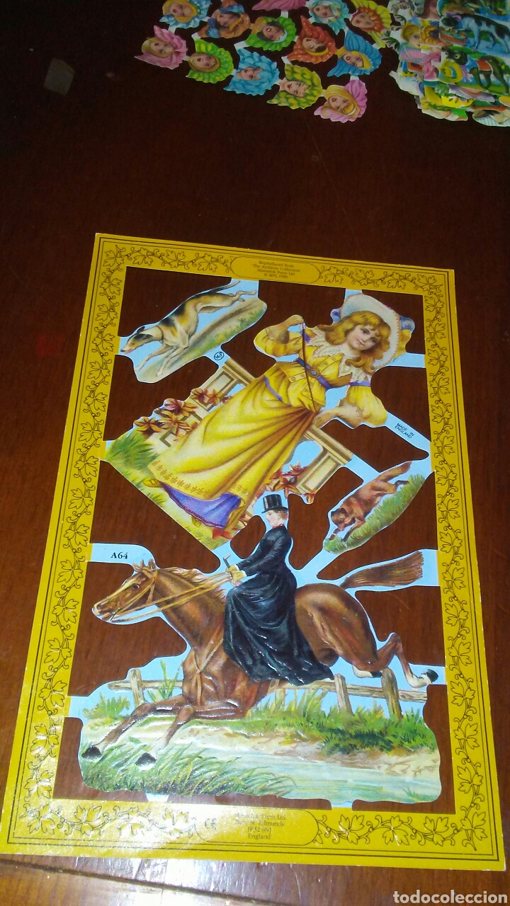 Coleccionismo cromos troquelados antiguos: Lamina grande de cromos