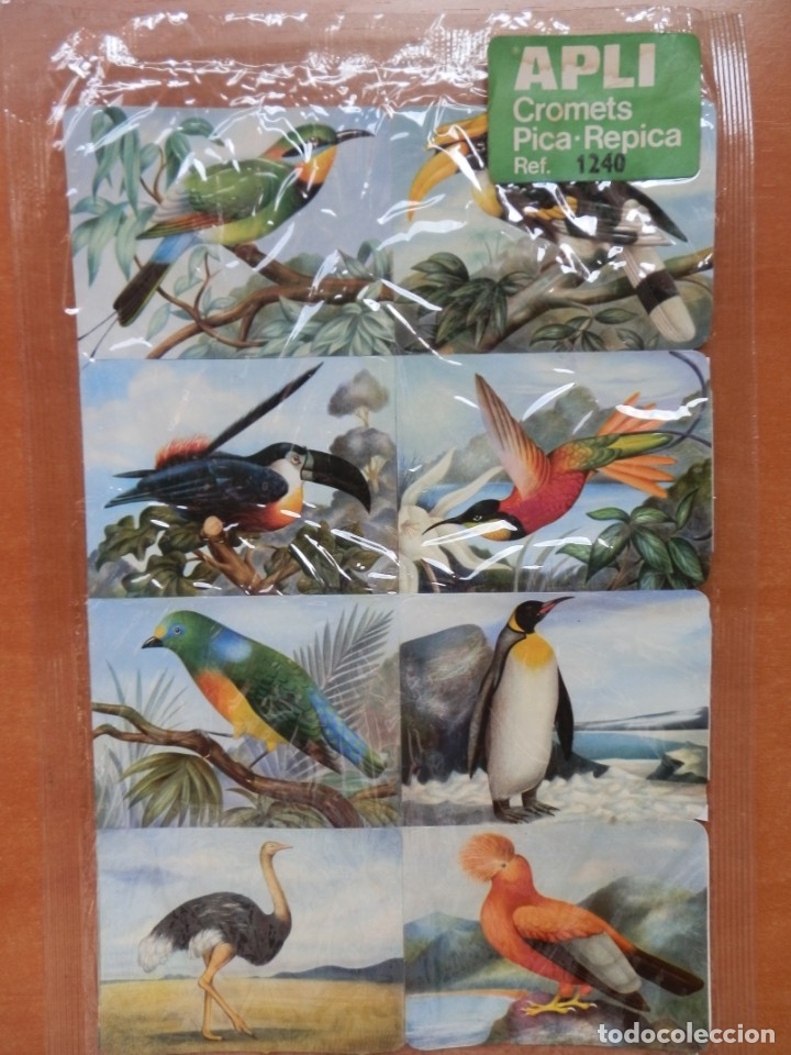Collectable Antique Stamped Cards: BLISTER DE 8 CROMOS PICA-REPICA DE APLI REF 1240.