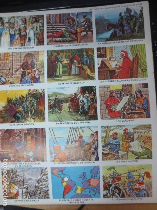 Coleccionismo cromos troquelados antiguos: LAMINA EDUCATIVA DE 15 CROMOS ESCOLARES HISTORICOS