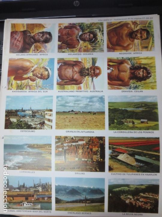 Coleccionismo cromos troquelados antiguos: LAMINA EDUCATIVA DE 15 CROMOS DE GEOGRAFIA Y HISTORIA