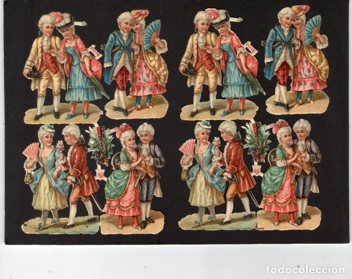 Colecionismo Cromos recortados antigos: 8 ANTIGUOS CROMOS TROQUELADOS.