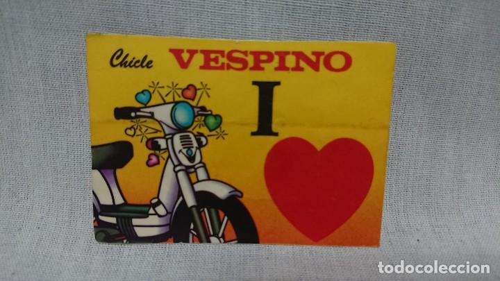Sammeln alte gestanzte Sammelbilder: PEGATINA CROMO CHICLE I LOVE VESPINO - SIN PEGAR