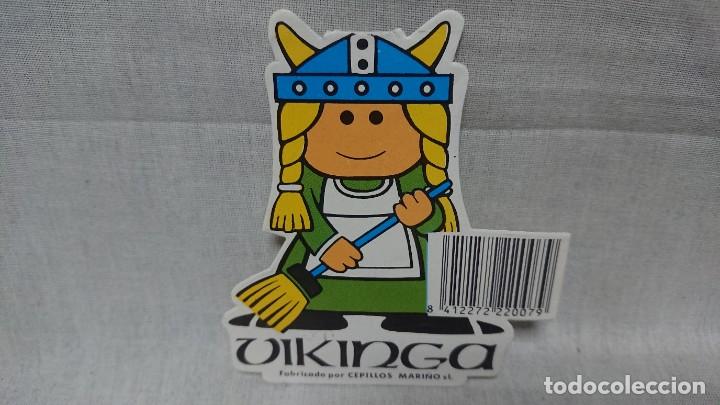 Sammeln alte gestanzte Sammelbilder: PEGATINA ADHESIVA VIKINGA PUBLICIDAD DE CEPILLOS MARINO - SIN PEGAR
