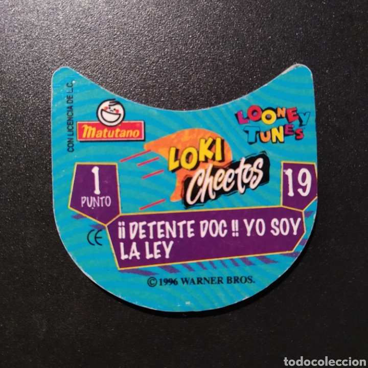 Coleccionismo cromos troquelados antiguos: TAZO - LOKI CHEETOS - N&deg; 019 - MATUTANO - A&Ntilde;O 1996 - Foto 2