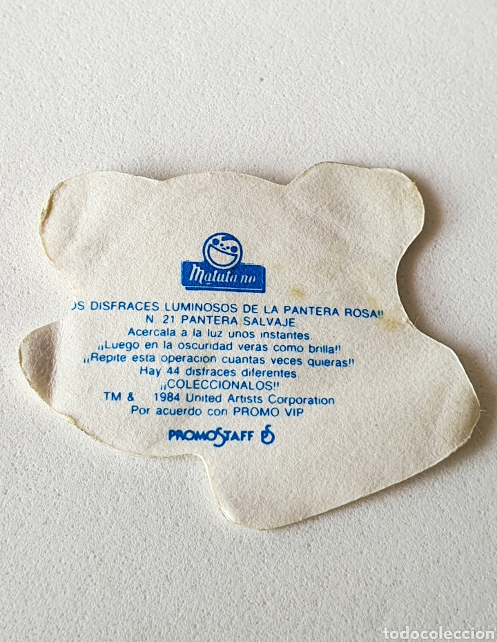 Coleccionismo cromos troquelados antiguos: CROMO MATUTANO LA PANTERA ROSA ORIGINAL DE LA &Eacute;POCA - Foto 2