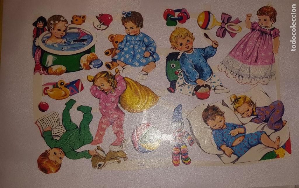 Sammeln alte gestanzte Sammelbilder: LAMINA CROMOS TROQUELADOS , ni&ntilde;os jugando
