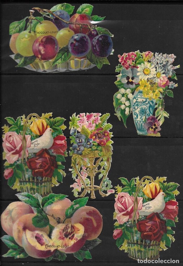 Sammeln alte gestanzte Sammelbilder: LOTE DE 6 CROMOS ANTIGUOS TROQUELADOS EN RELIEVE COCOLAT LOUIT , LEER DESCRIPCION