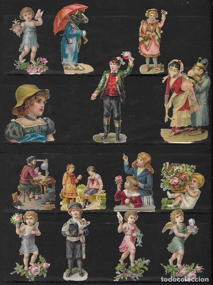 Sammeln alte gestanzte Sammelbilder: LOTE DE 14 CROMOS ANTIGUOS TROQUELADOS EN RELIEVE, LEER DESCRIPCION