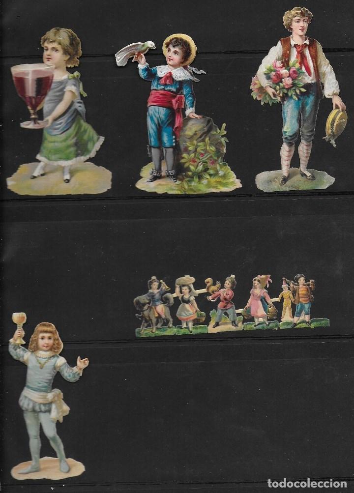 Sammeln alte gestanzte Sammelbilder: LOTE DE 5 CROMOS ANTIGUOS TROQUELADOS EN RELIEVE, LEER DESCRIPCION
