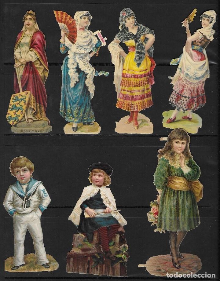 Sammeln alte gestanzte Sammelbilder: LOTE DE 7 CROMOS ANTIGUOS TROQUELADOS EN RELIEVE, LEER DESCRIPCION