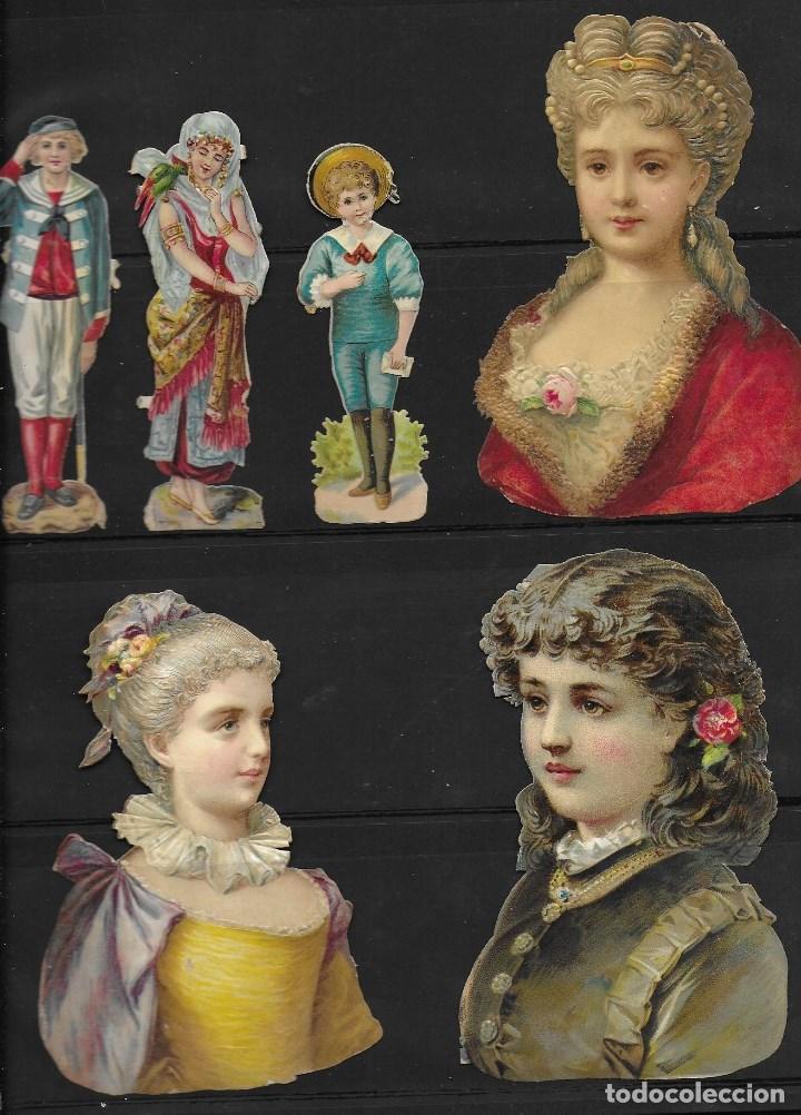 Sammeln alte gestanzte Sammelbilder: LOTE DE 6 CROMOS ANTIGUOS TROQUELADOS EN RELIEVE, LEER DESCRIPCION