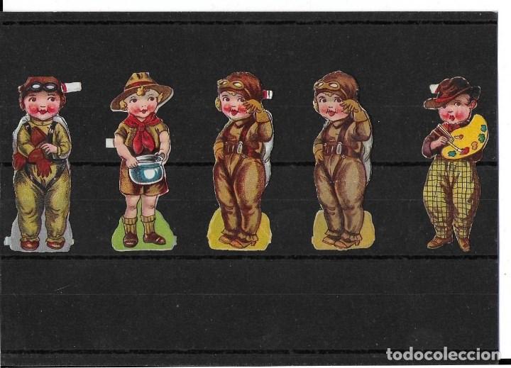 Coleccionismo cromos troquelados antiguos: LOTE DE 5 CROMOS ANTIGUOS TROQUELADOS , LEER DESCRIPCION