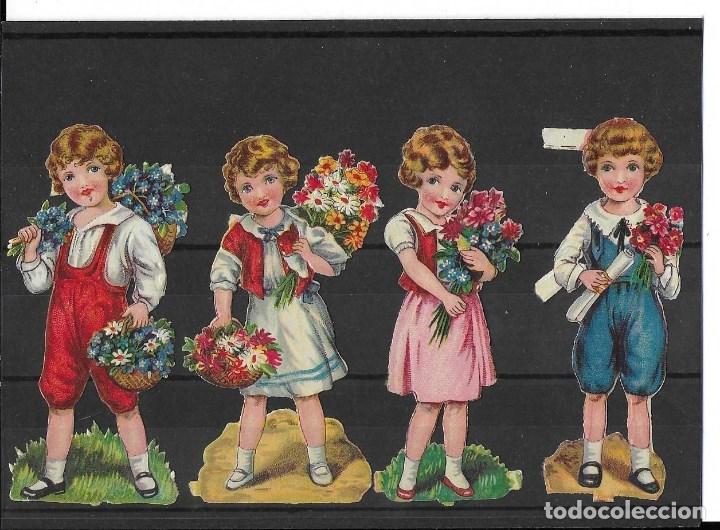 Coleccionismo cromos troquelados antiguos: LOTE DE 4 CROMOS ANTIGUOS TROQUELADOS , LEER DESCRIPCION