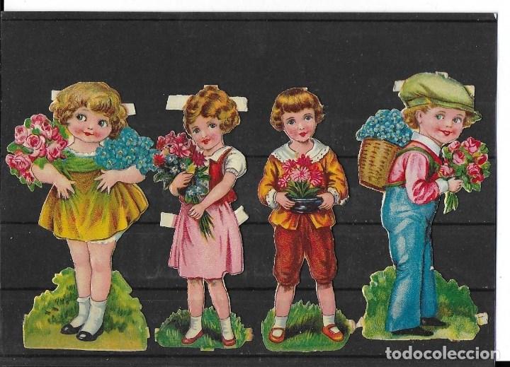 Coleccionismo cromos troquelados antiguos: LOTE DE 4 CROMOS ANTIGUOS TROQUELADOS , LEER DESCRIPCION