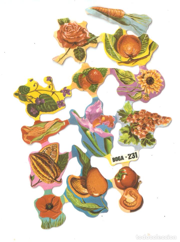 Collectable Antique Stamped Cards: Hoja incompleta de cromos troquelados Boga 231 -Vell i Bell