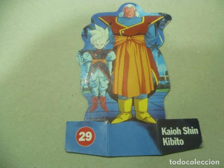 Collectable Antique Stamped Cards: Cromo troquelado de Bola de Drag&oacute;n 29: Kaioh Shin Kibito