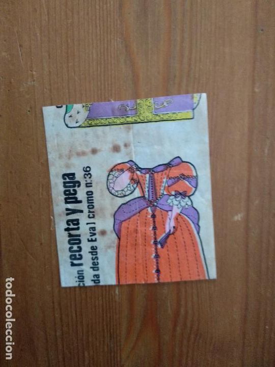 Colecionismo Cromos recortados antigos: NINA FLEER CROMO RECORTA Y PEGA - LA MODA DESDE EVA - N&deg; 36 - con error de impresi&oacute;n