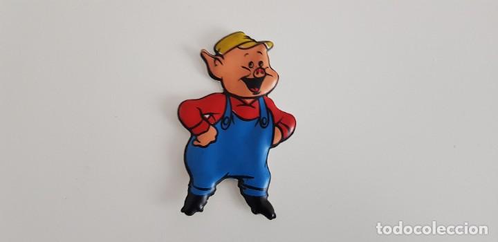 Collectable Antique Stamped Cards: CROMOS TROQUELADOS CROMOPLAST, N&ordm;23 EL CERDITO SABIO, WALT DISNEY PAT N&ordm; 121799 A&Ntilde;OS 70