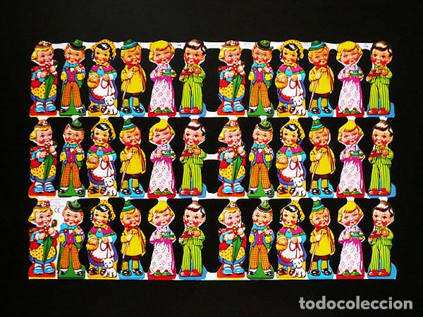 Collezionismo Figurine ritagliate antiche: ZPR. LAMINA DE CROMOS TROQUELADOS CON BRILLO Y RELIEVE MLP - 1266 - ANIMALITOS