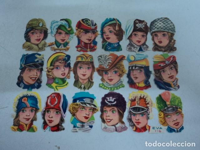 Collectable Antique Stamped Cards: MAGNIFICA COLECCION CROMOS TROQUELADOS DE PALMA EVA 116 SERIE COMPLETA Y SIN USO CROMO PICAR